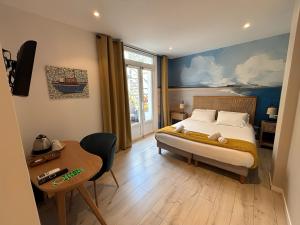 Postel nebo postele na pokoji v ubytování Mosaikhotel