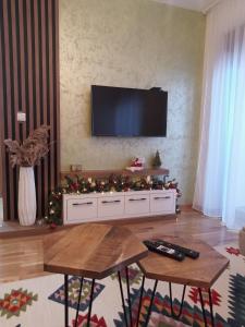 Un televizor și/sau centru de divertisment la Apartman Zimus sa prelepim pogledom, besplatan Spa & Đakuzi, Parking, WIFI, lift,