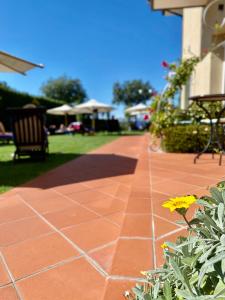 A garden outside Hotel Campagnola
