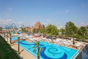 a view of a pool at a water park at Aydinbey Queen's Palace & Spa - Ultra All Inclusive in Belek +42 photos