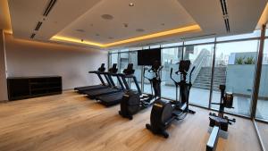 Fitness centrum a/nebo fitness zařízení v ubytování STAY BY LATINEM Luxury 1BR Holiday Home CVR B1701 near Burj Khalifa