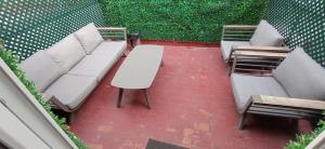 Posezení v ubytování Limin Hostel Capsules
