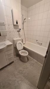 Ett badrum på Apartament Berghof in Bayerischen Wald
