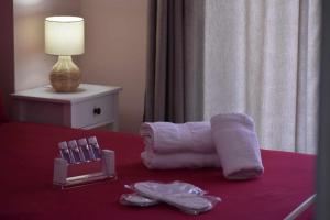 Cama o camas de una habitación en V&V Central Apartment in Pyli Vol 1