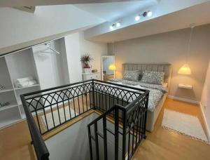 Postel nebo postele na pokoji v ubytování Apartman Element