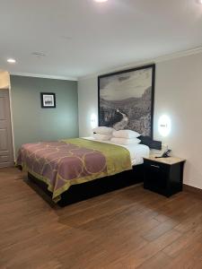 Postel nebo postele na pokoji v ubytování Super 8 by Wyndham McAllen-Downtown-Airport-LA Plaza Mall