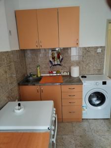 A cozinha ou cozinha compacta de Bozic apartman