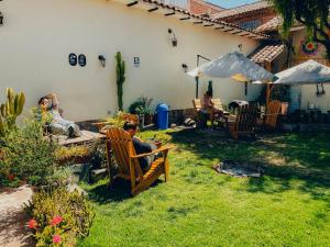 Viajero Cusco Hostel外面的花园