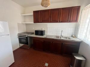 Kuchyň nebo kuchyňský kout v ubytování Villa Astéria