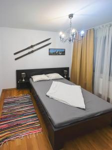 Un pat sau paturi într-o cameră la Apartament Partia Clabucet