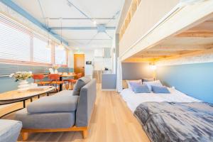 Postel nebo postele na pokoji v ubytování Skytree駅から徒歩2分 -Stay SUU Asakusa- & cafe bar