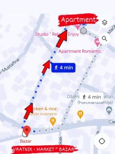 a map of the attacks on the berlin arena at " Relax & Enjoy " in Sarajevo