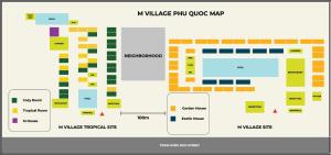 Captura de pantalla de un mapa de un edificio en M Village Phu Quoc en Phu Quoc