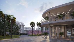 un revestimiento del exterior de un edificio en LIVINGSTON GRAND RESORT & SPA en Casablanca