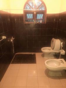 y baño con aseo y lavamanos. en ROYAL MOUNT HOTEL en Gampola