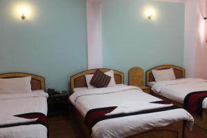 Una cama o camas en una habitación de Hotel Mudkhu Durbar