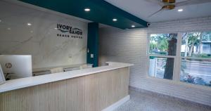 a view of the front counter of a newmus black sushi restaurant at Ivory Sands Beach Suites in Clearwater Beach