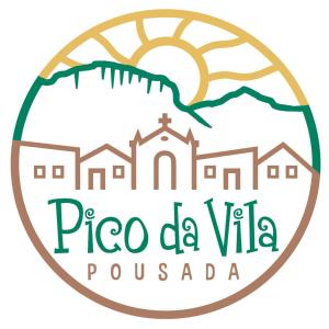 een logo voor pizza da vita puebla bij Pousada Pico Da Vila in Vale do Capao