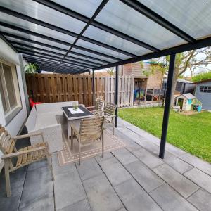 Patio nebo venkovní prostory v ubytování Texashaus Apfelbacher