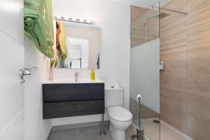 Koupelna v ubytování Bungalow Aloe Dunas 2