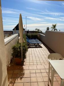 Uma varanda ou terraço em Apartamentos HC Burriana Playa