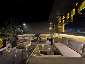 Posezení v ubytování Randor Hotel Hiroshima Prestige