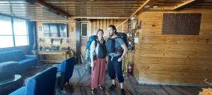 a man and a woman standing in a room at The Lodge B&B in Jaipur