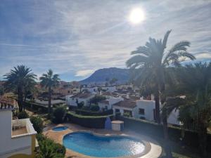 Výhled na bazén z ubytování Casa at Denia, Las Marinas nebo okolí