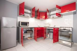 Kuchyňa alebo kuchynka v ubytovaní Apartament Zacisze Tatr