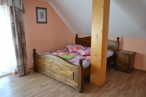 Postel nebo postele na pokoji v ubytování Motelis Aka