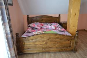 Postel nebo postele na pokoji v ubytování Motelis Aka