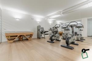 Fitness centrum a/nebo fitness zařízení v ubytování HOTIDAY Room Collection - Cervinia
