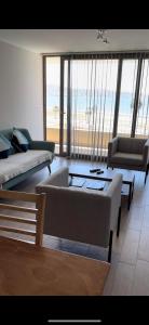 Ένα ή περισσότερα κρεβάτια σε δωμάτιο στο Departamento en Coquimbo