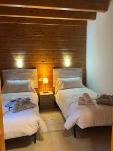 Rúm í herbergi á L'ORENETA - Peu del Riu 712 - Vall d'Incles - Soldeu Hut 8367