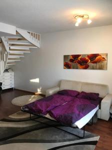 Postel nebo postele na pokoji v ubytování Lapland Second Home