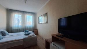 TV a/nebo společenská místnost v ubytování Къща за гости РЕАЛ