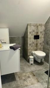 ห้องน้ำของ Apartamenty Olimpijskie Szczyrk