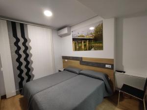 Postel nebo postele na pokoji v ubytování Hostal Rioja Condestable