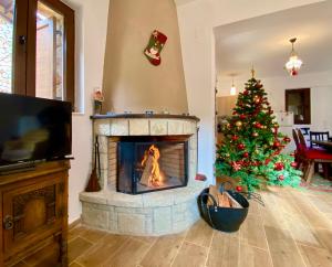 TV a/nebo společenská místnost v ubytování ''Serenia'' Maisonette by Ski Alure
