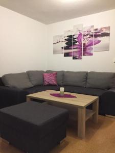 Χώρος καθιστικού στο Ferienwohnung Auszeit