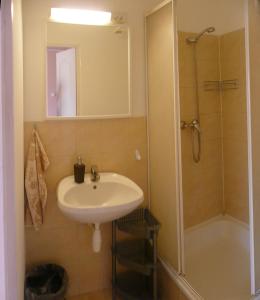 Koupelna v ubytování Orchidea Apartman Tata + 19 fotografií