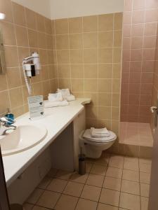 Kúpeľňa v ubytovaní Auberge Communale de la Fruitière