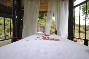 Una cama o camas en una habitación de Acuali EcoHostal