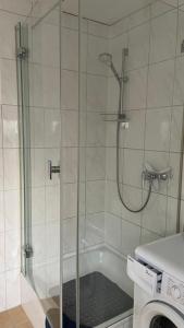 Ένα μπάνιο στο Freundliches Apartment Helpup +18 φωτογραφίες