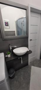 Koupelna v ubytování Studio apartmán Kežmarok