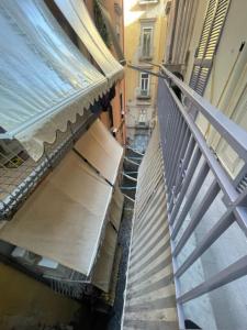 an overhead view of a balcony of a building at A Casa re nonn in Naples