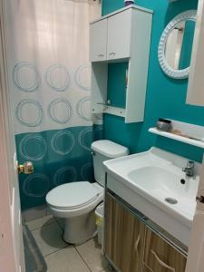 Koupelna v ubytování Alojamiento como en tu casa