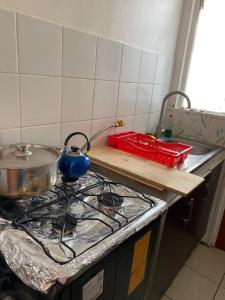Dapur atau dapur kecil di Alojamiento como en tu casa