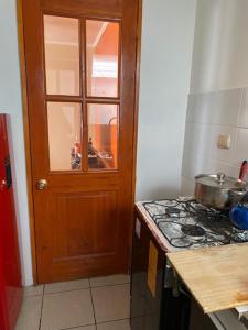 Dapur atau dapur kecil di Alojamiento como en tu casa