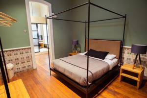 Cama ou camas em um quarto em Viajero Lima - Barranco Hostel